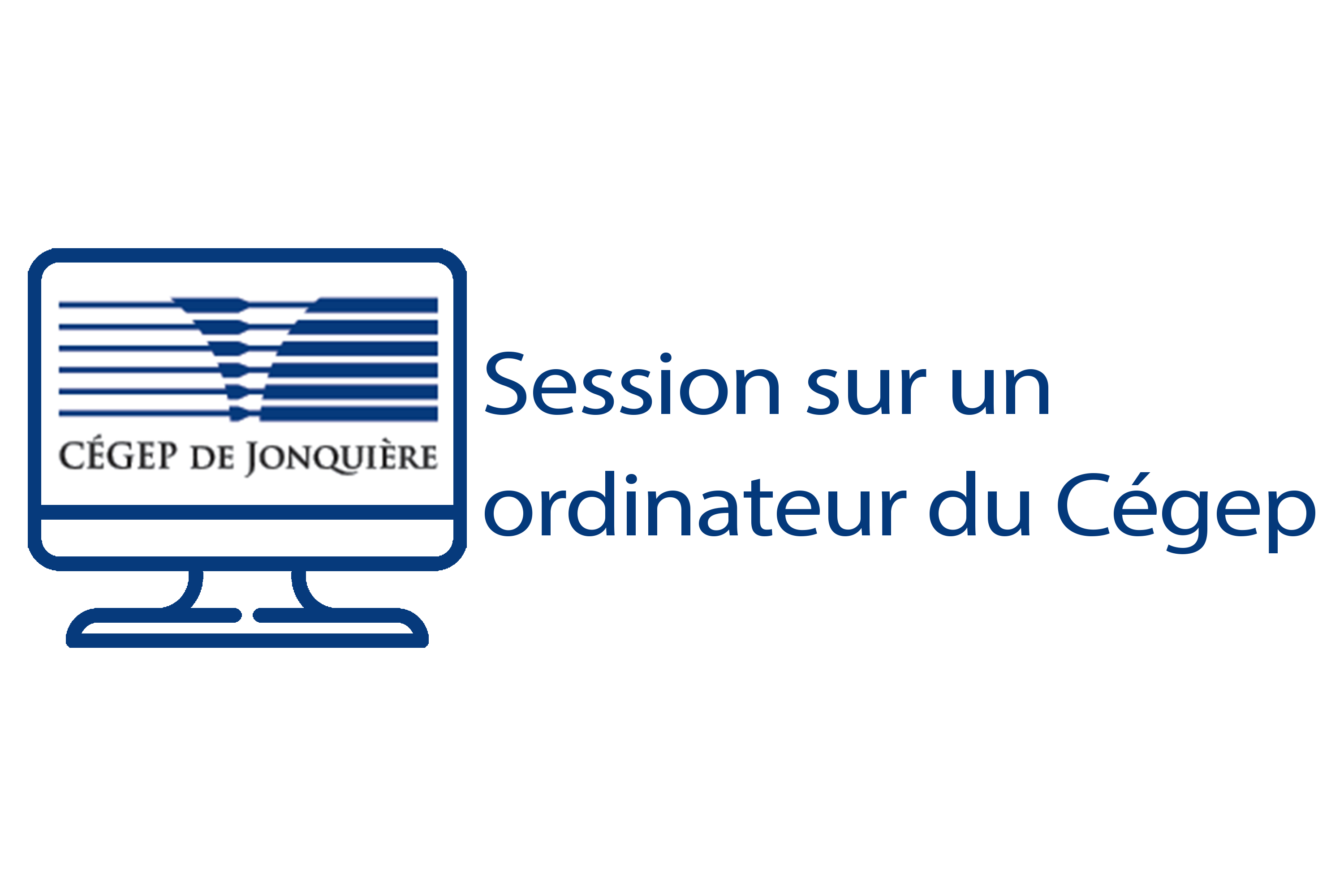 Session sur un ordinateur du Cégep